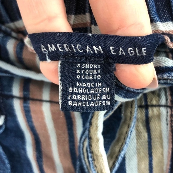 American Eagle Wide Leg Pants Womens 8 Short High Rise Palazzo Boho Y2K Beach - Picture 5 of 10